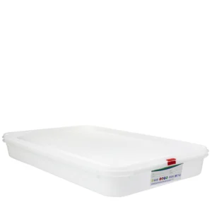 Produto sustentável caixa gastronorm PP 21L da Copopalhinhas para eventos e restauração