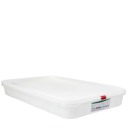 Produto sustentável caixa gastronorm PP 21L da Copopalhinhas para eventos e restauração