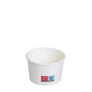 taça gelado em cartão branco 20cl reutilizável e ecológica da Copopalhinhas