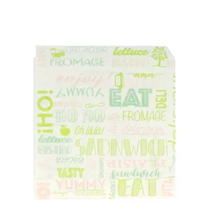 Produto sustentável saco em papel anti-gordura da Copopalhinhas para eventos, restauração e take away.