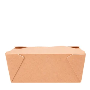 Produto sustentável caixa americana 1350ml da Copopalhinhas para takeaway e restauração