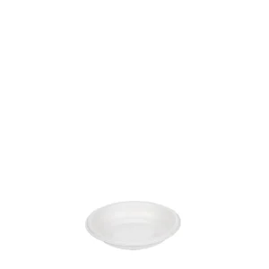 mini tigela bagaço branco reutilizável e ecológico da Copopalhinhas