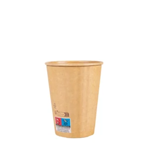 Detalhe do copos para bebidas quentes Copopalhinhas feito com materiais amigos do ambiente