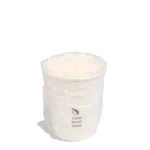 COPO DE PAPEL BRANCO EMBALADO INDIVIDUALMENTE 24CL (240ML) reutilizável e ecológico da Copopalhinhas