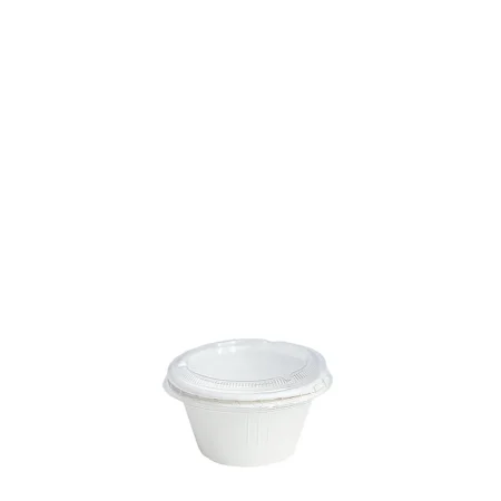 mini pote bagaço branco 6cl reutilizável e ecológico da Copopalhinhas