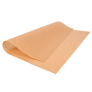 Detalhe do papel pergaminho anti-gordura PFAS Free Copopalhinhas feito com materiais amigos do ambiente