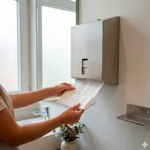 A toalha seca mãos tissue Amoos 21×22 com 2 folhas oferece elevada absorção, resistência e suavidade.