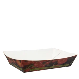 BARQUETA/BANDEJA FRUTOS VERMELHOS EM CARTÃO 14×8,5×3,5CM BIODEGRADÁVEL