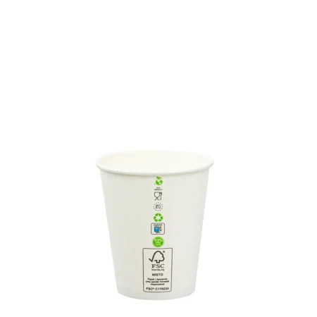 Copo de papel vending 200ml reutilizável e ecológico da Copopalhinhas