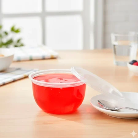 SIP230TR+SIP330-TAÇA REUTILIZÁVEL EM PP COM TAMPA RASA 23CL (230ML) PARA SOBREMESAS