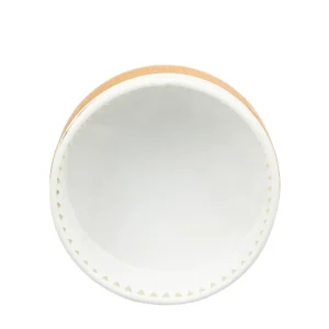 Caixa em cartão premium com tampa 475ml castanho e branco da Copopalhinhas para sobremesas gourmet