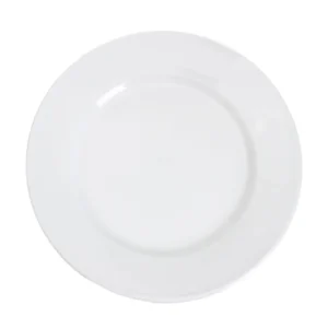 Prato em PC Branco 19cm reutilizável e resistente da Copopalhinhas