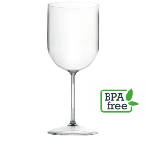 Detalhe do copo vinho em SAN 45cl Copopalhinhas feito com materiais amigos do ambiente