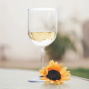 Produto sustentável copo vinho em SAN 45cl da Copopalhinhas para eventos e restauração