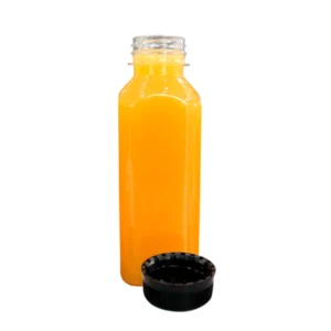 Produto sustentável garrafa em rPET com tampa Preta 500ml da Copopalhinhas para eventos e restauração