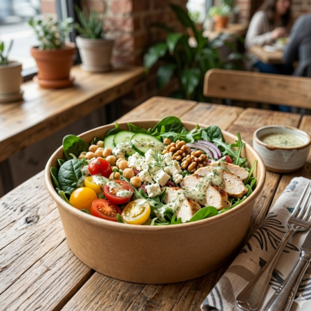 O pote saladeira kraft 500ml é a solução ideal para negócios de restauração que procuram uma embalagem prática, resistente e ecológica.