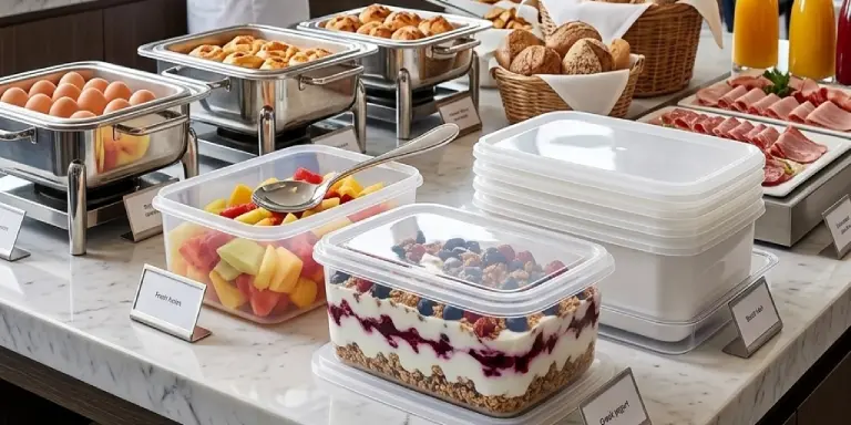 buffet de pequeno-almoço copopalhinhas