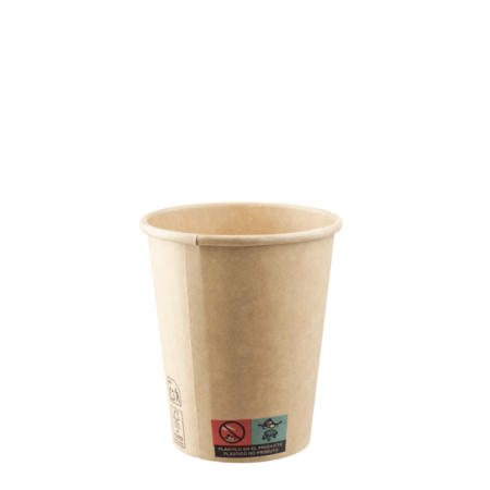 copo de papel kraft 24cl reutilizável e ecológico da Copopalhinhas
